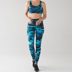 Lululemon Black Multi NULUX Speed Tights High-Rise Wunder Under Leggings